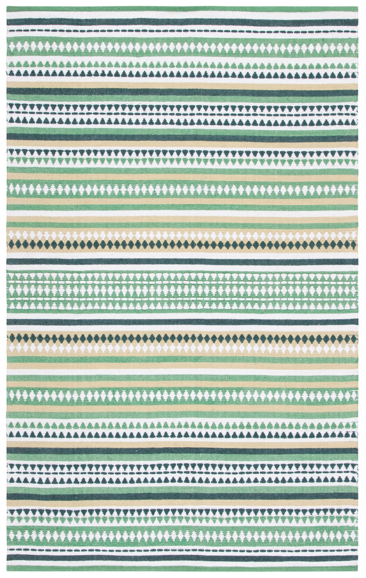 Safavieh Montauk Mtk451Y Green/Ivory Rug.