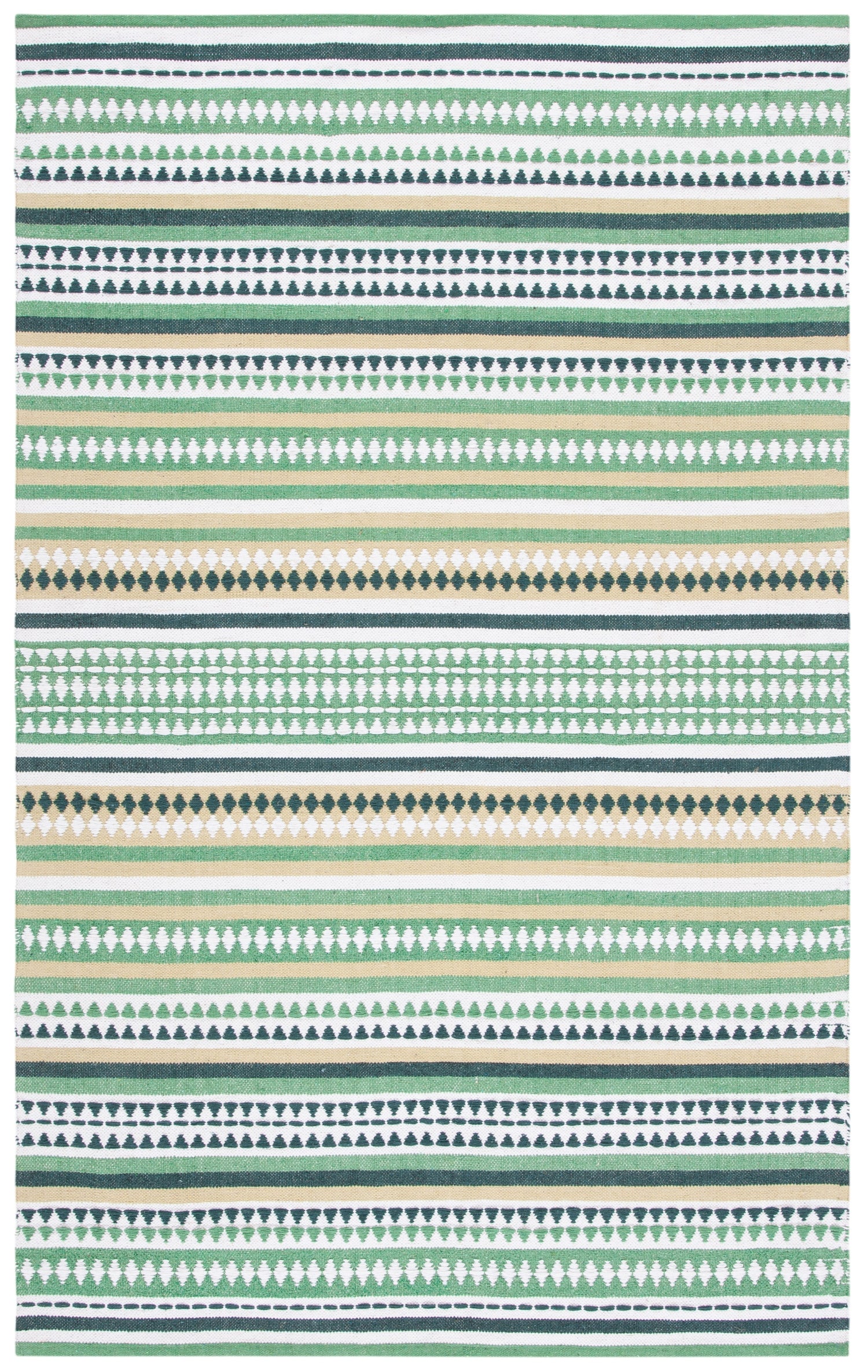 Safavieh Montauk Mtk451Y Green/Ivory Rug.
