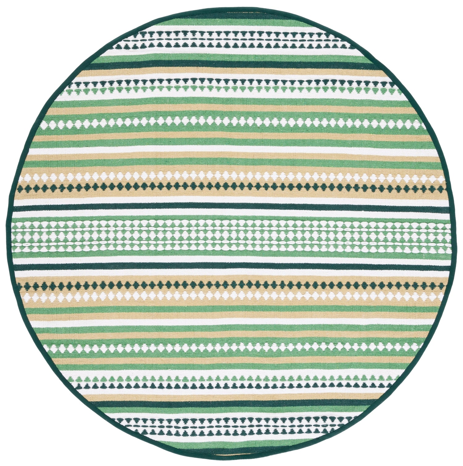 Safavieh Montauk Mtk451Y Green/Ivory Rug.