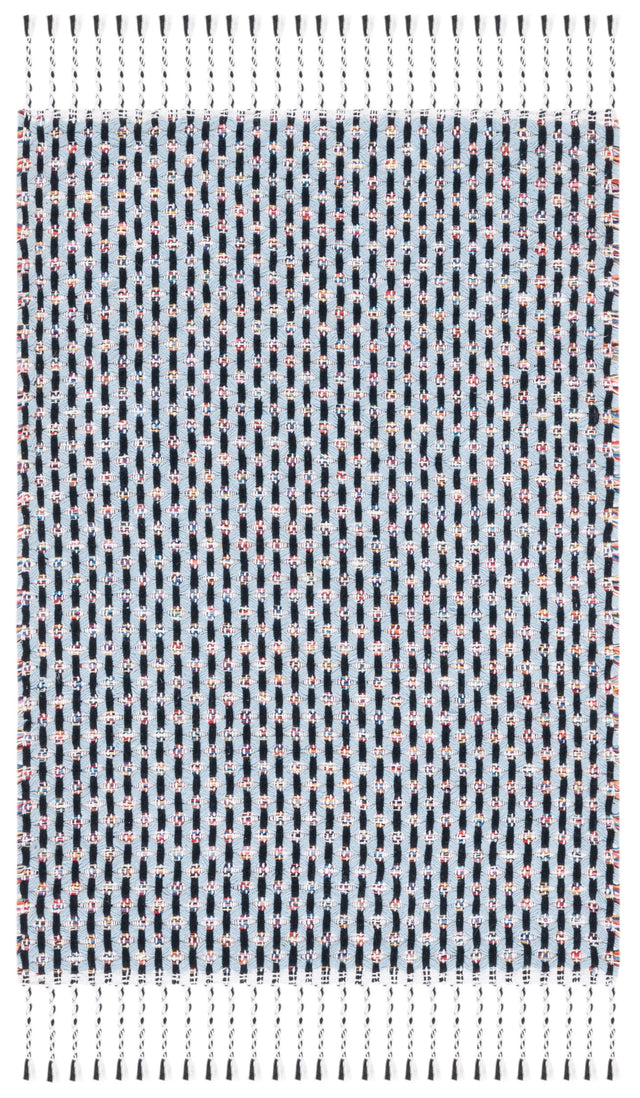 Safavieh Montauk Mtk475L Blue/Black Rug.