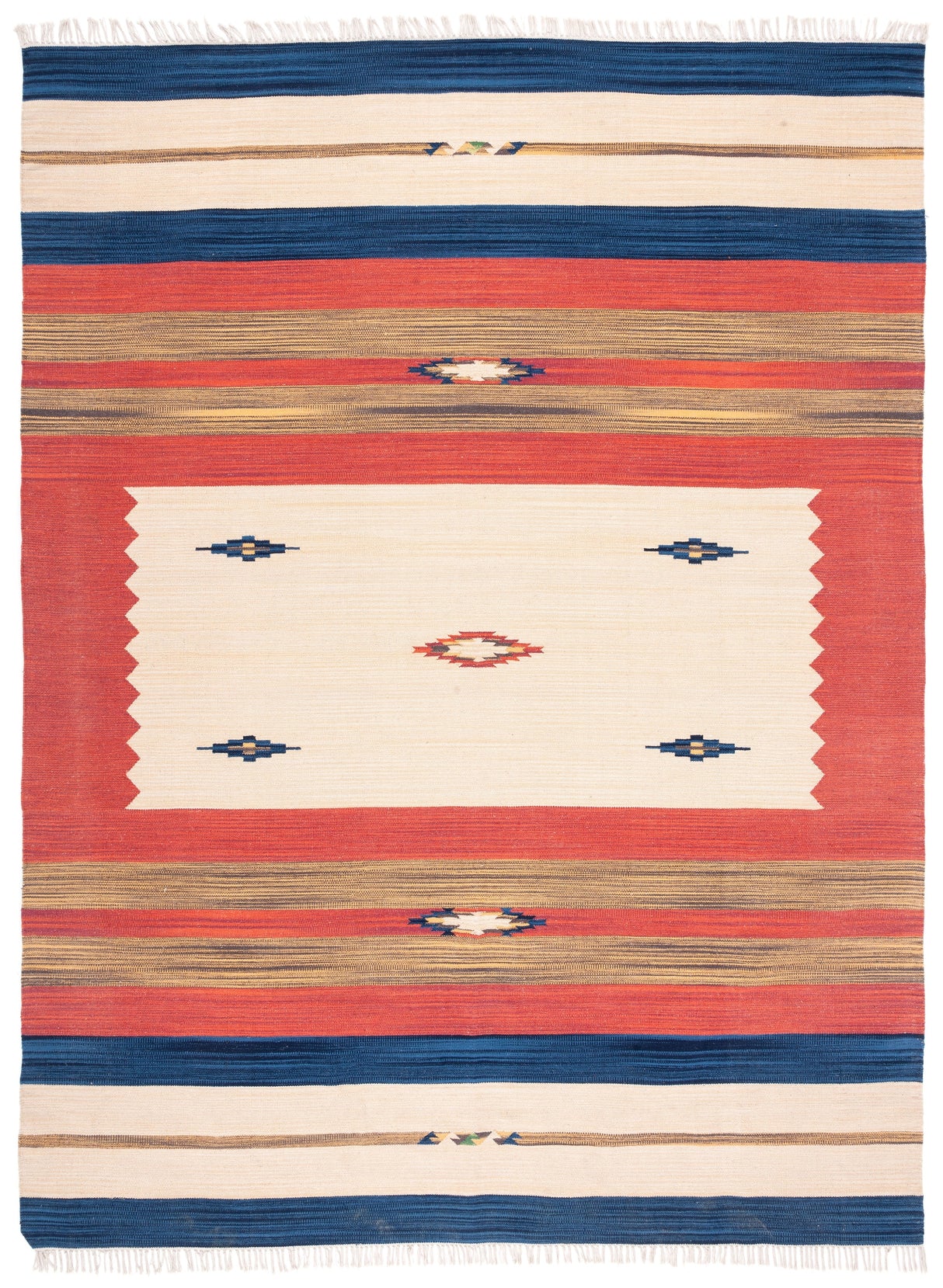 Safavieh Montauk Mtk552A Blue/Red Rugs.