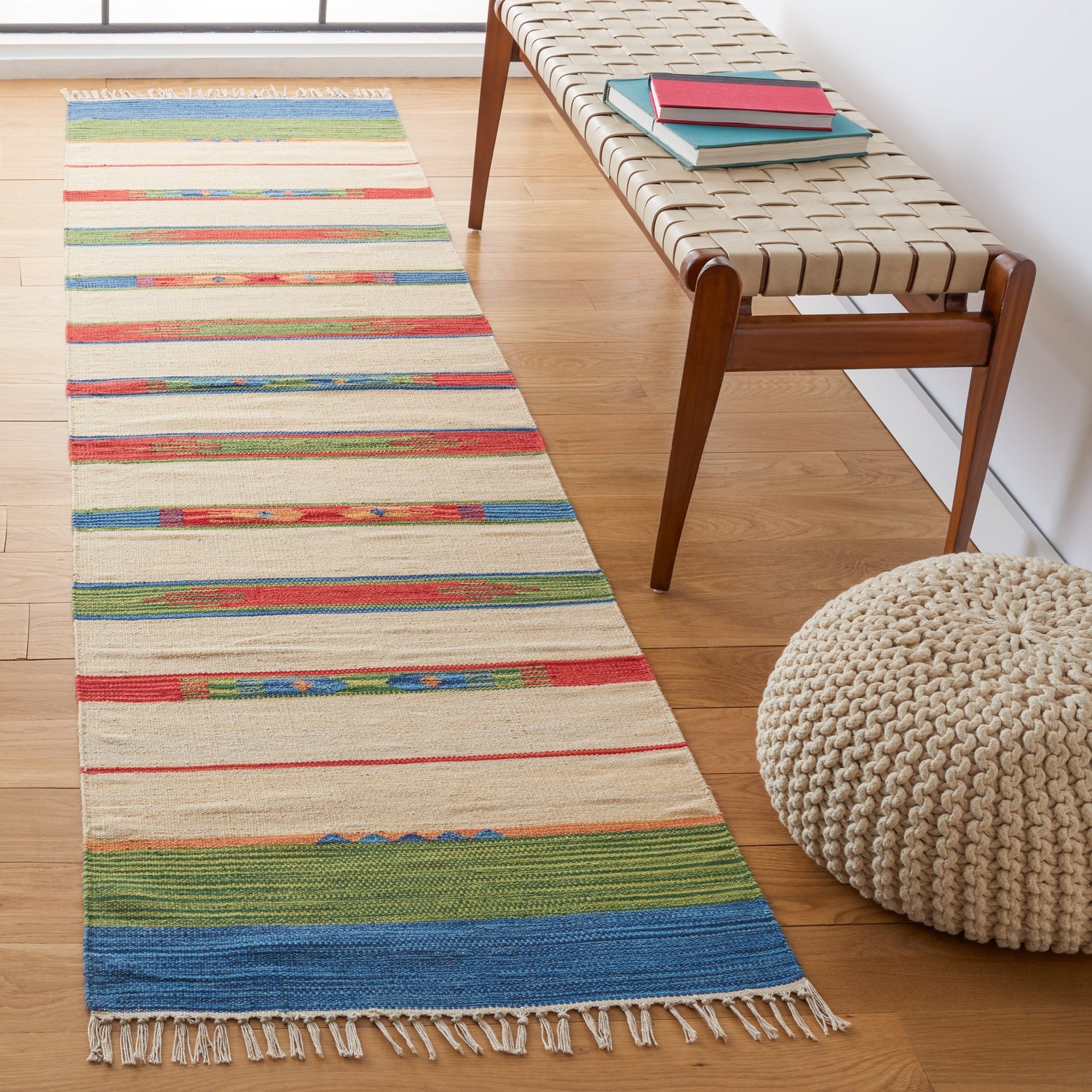 Safavieh Montauk Mtk553Y Green/Blue Rugs.