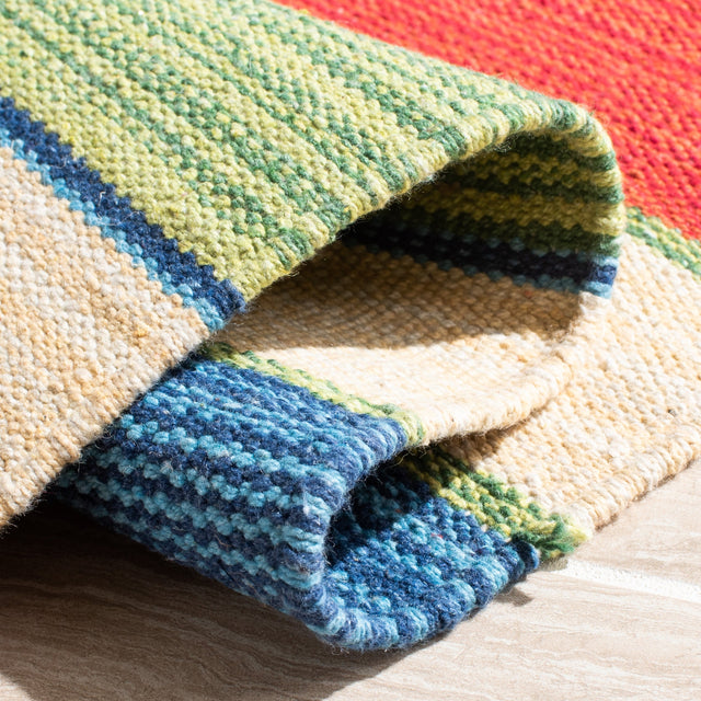 Safavieh Montauk Mtk553Y Green/Blue Rugs.