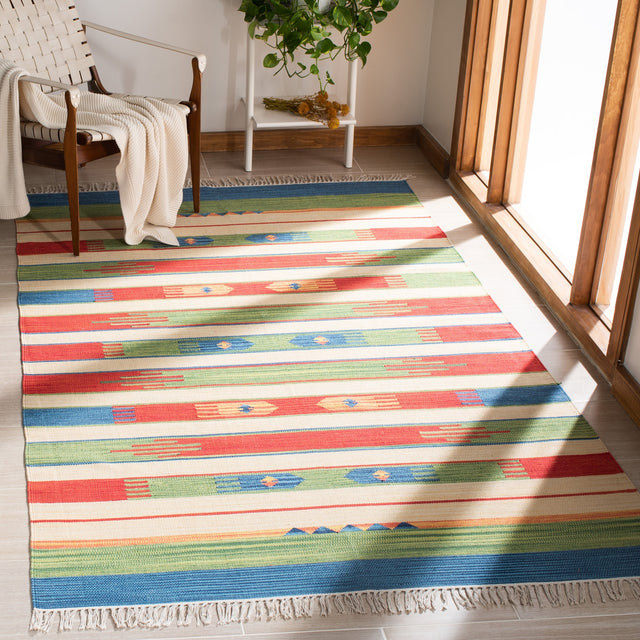 Safavieh Montauk Mtk553Y Green/Blue Rugs.