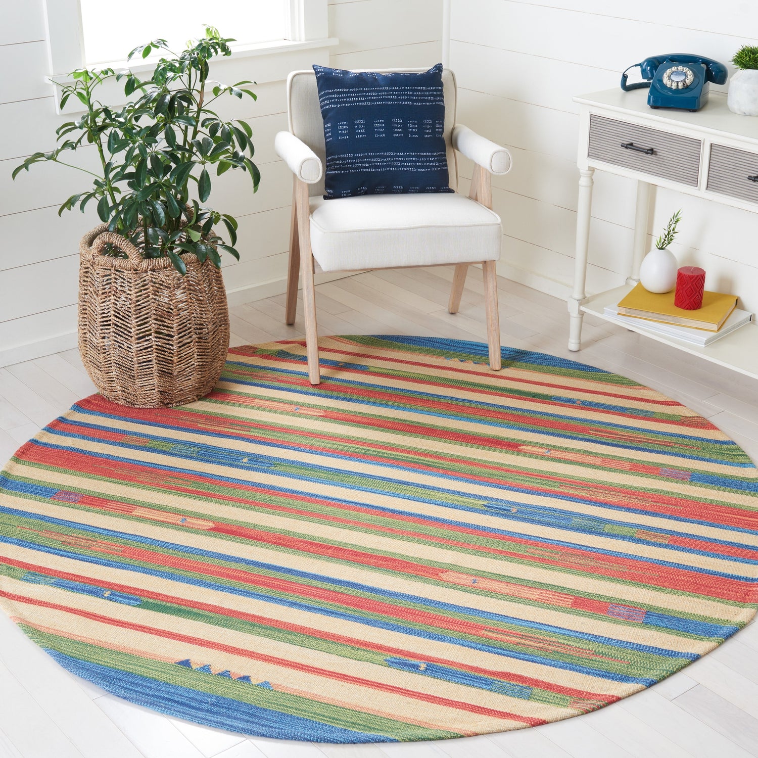 Safavieh Montauk Mtk553Y Green/Blue Rugs.