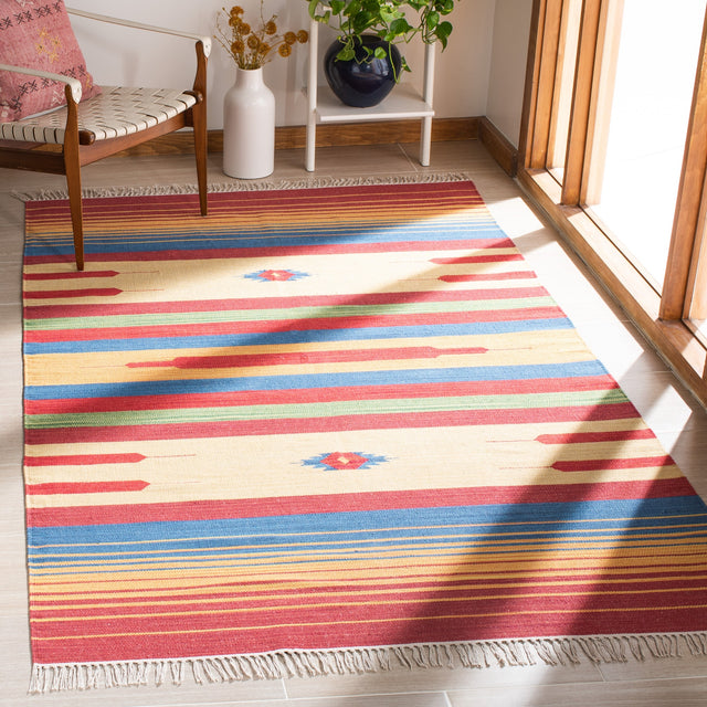Safavieh Montauk Mtk554Q Red/Blue Rugs.