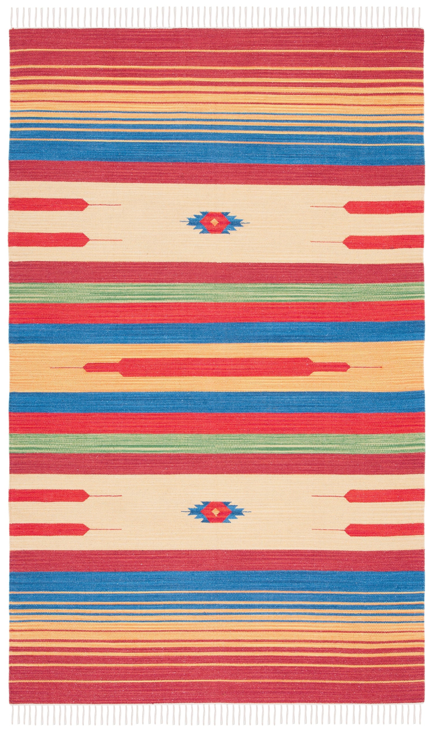 Safavieh Montauk Mtk554Q Red/Blue Rugs.