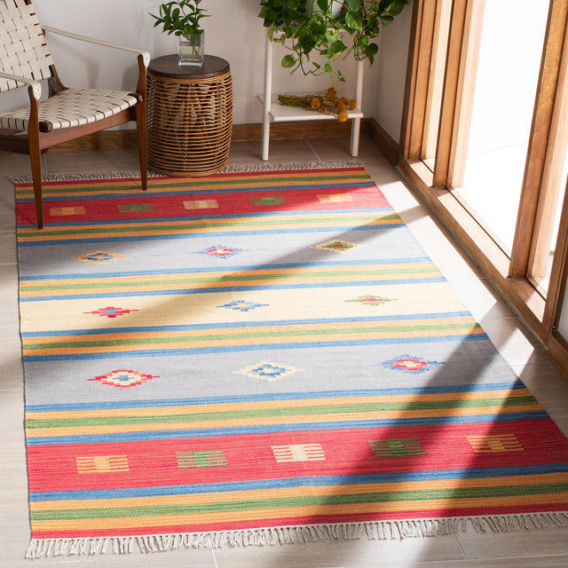 Safavieh Montauk Mtk555M Blue/Red Rugs.