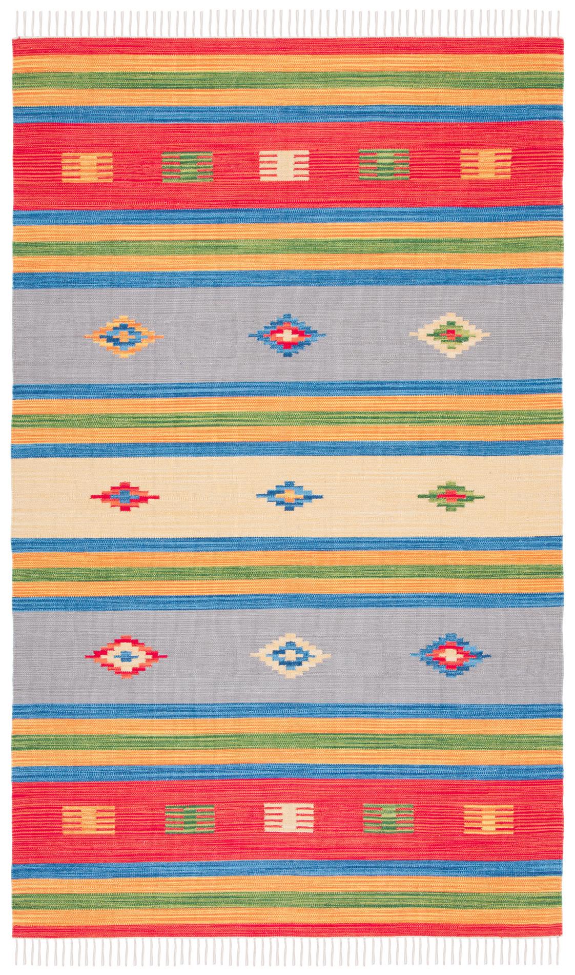 Safavieh Montauk Mtk555M Blue/Red Rugs.