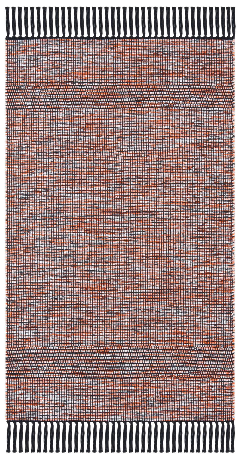 Safavieh Montauk Mtk620P Orange/Black Rugs.