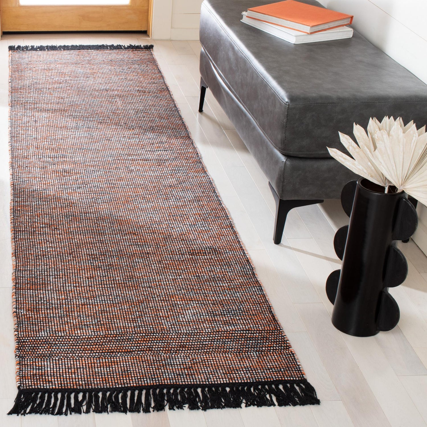 Safavieh Montauk Mtk620P Orange/Black Rugs.