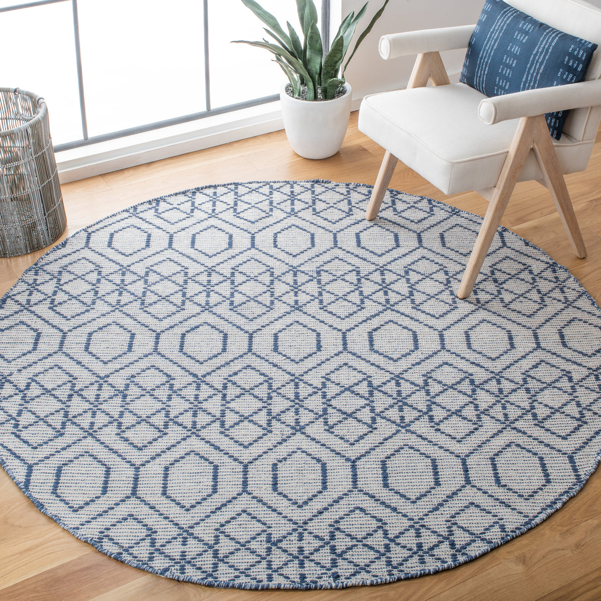 Safavieh Montauk Mtk652N Navy/Beige Rugs.