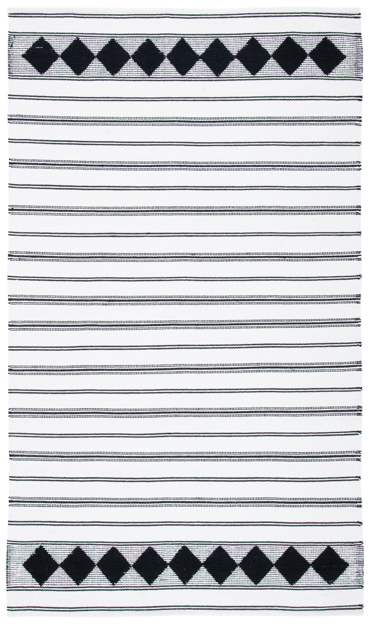 Safavieh Montauk Mtk708Z Black/Ivory Rug.