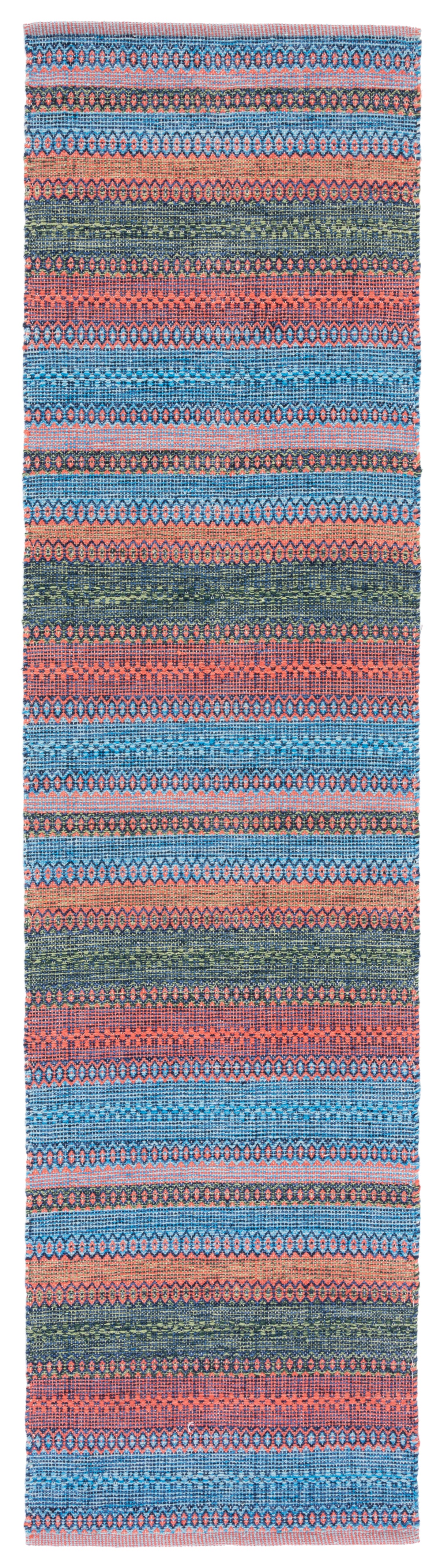 Safavieh Montauk Mtk851N Blue/Orange Rug.