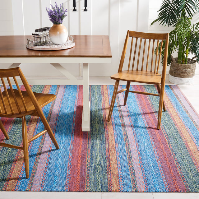 Safavieh Montauk Mtk851N Blue/Orange Rug.