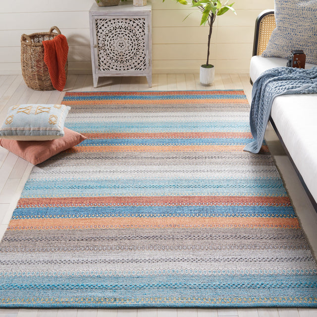 Safavieh Montauk Mtk851P Grey/Orange Rug.