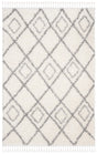 Safavieh Moroccan Tassel Shag Mts335B Ivory/Light Grey Rug.
