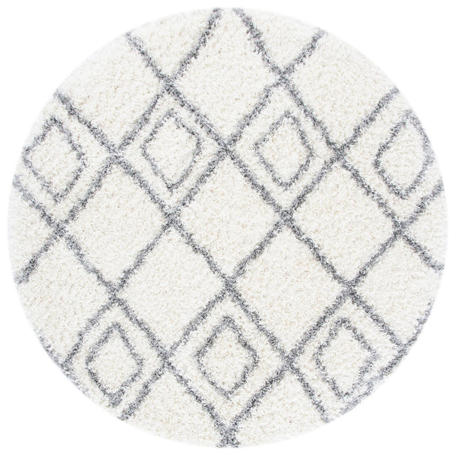 Safavieh Moroccan Tassel Shag Mts335B Ivory/Light Grey Rug.