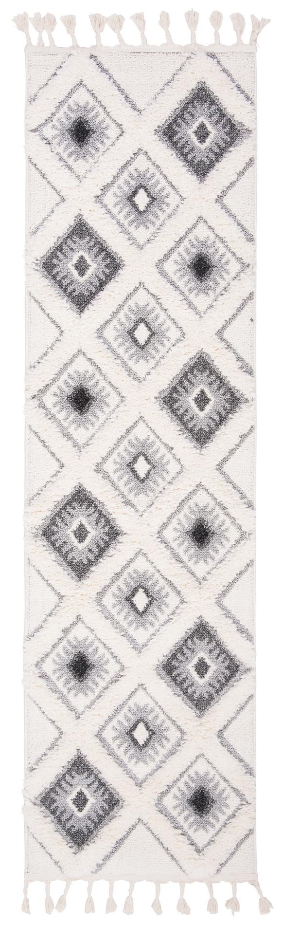 Safavieh Moroccan Tassel Shag Mts601F Ivory/Grey Rug.