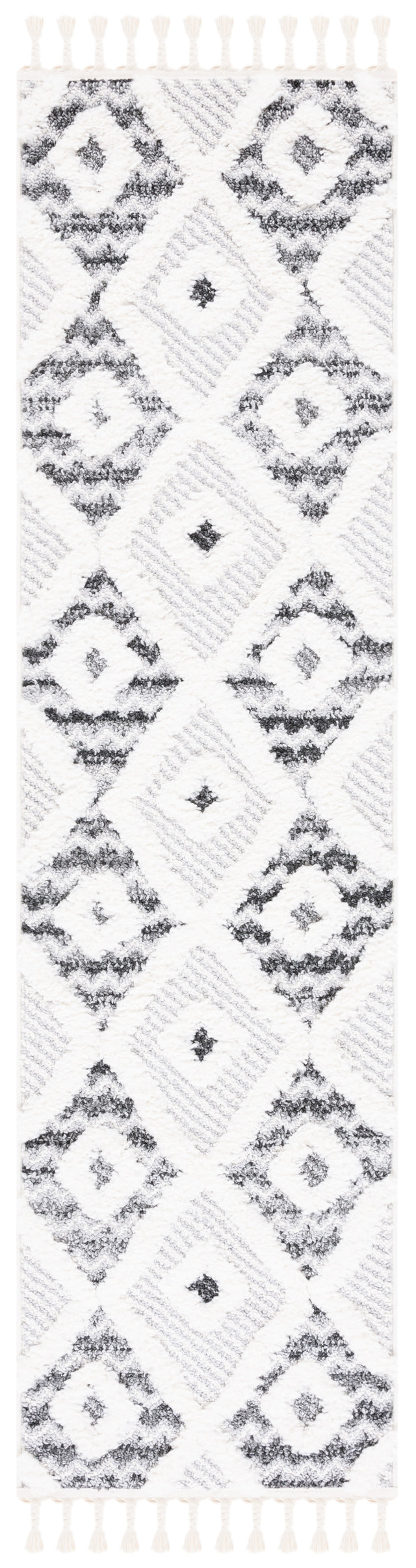 Safavieh Moroccan Tassel Shag Mts612F Grey/Ivory Rug.