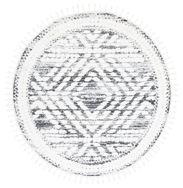 Safavieh Moroccan Tassel Shag Mts614A Ivory/Grey Rug.