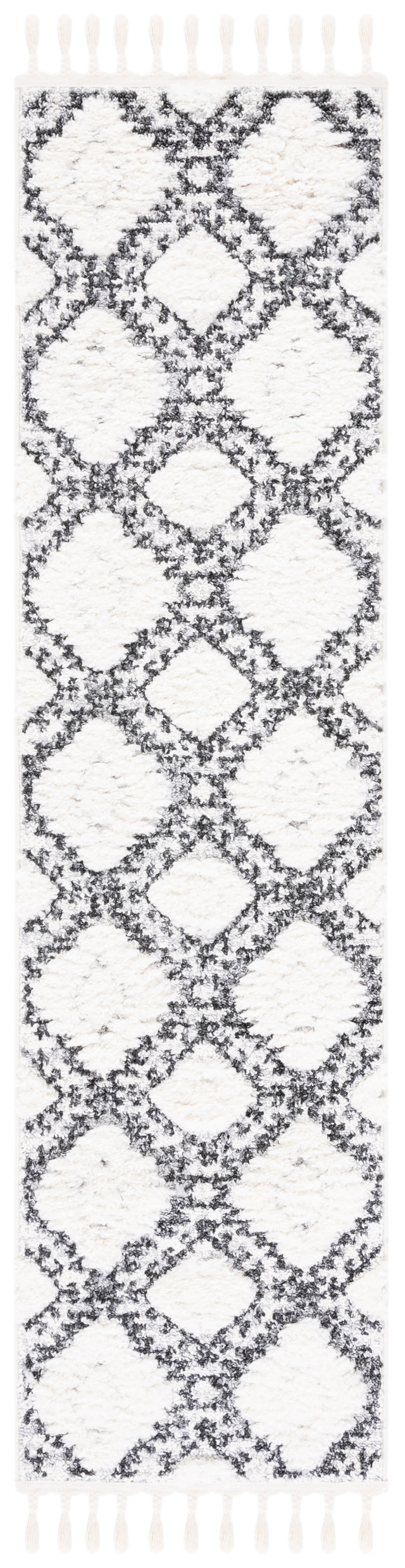 Safavieh Moroccan Tassel Shag Mts616A Ivory/Grey Rug.