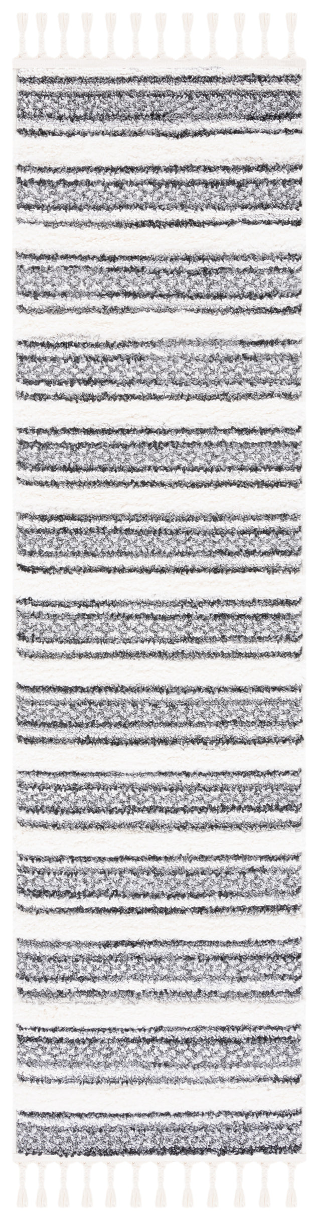 Safavieh Moroccan Tassel Shag Mts620F Grey/Ivory Rug.