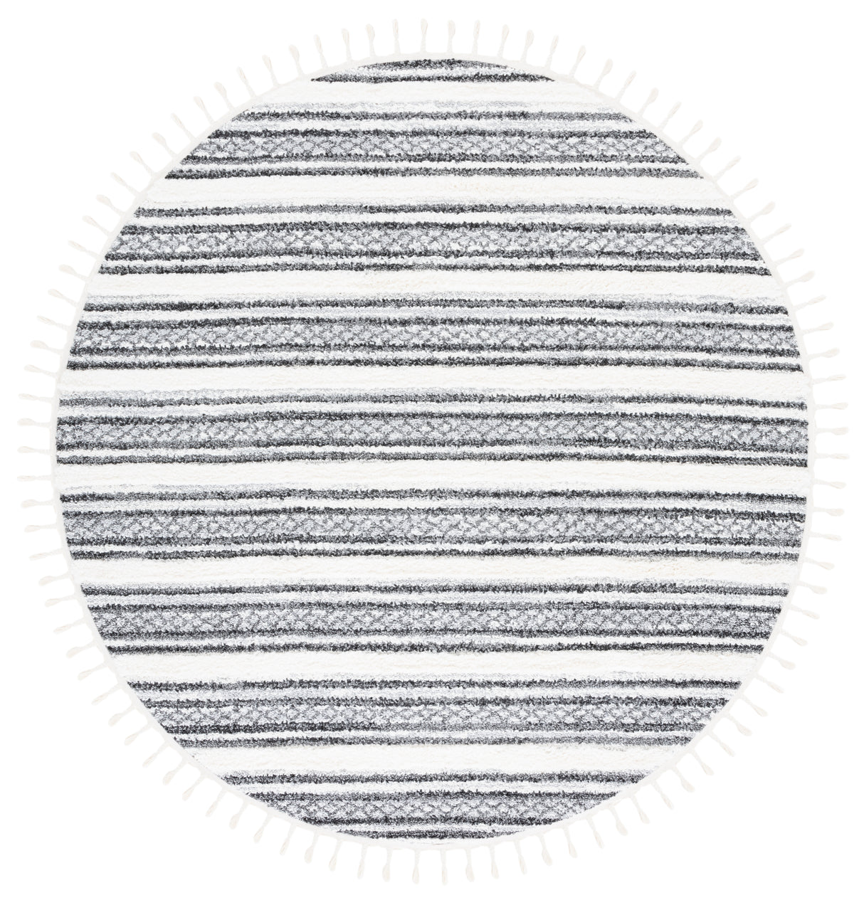 Safavieh Moroccan Tassel Shag Mts620F Grey/Ivory Rug.