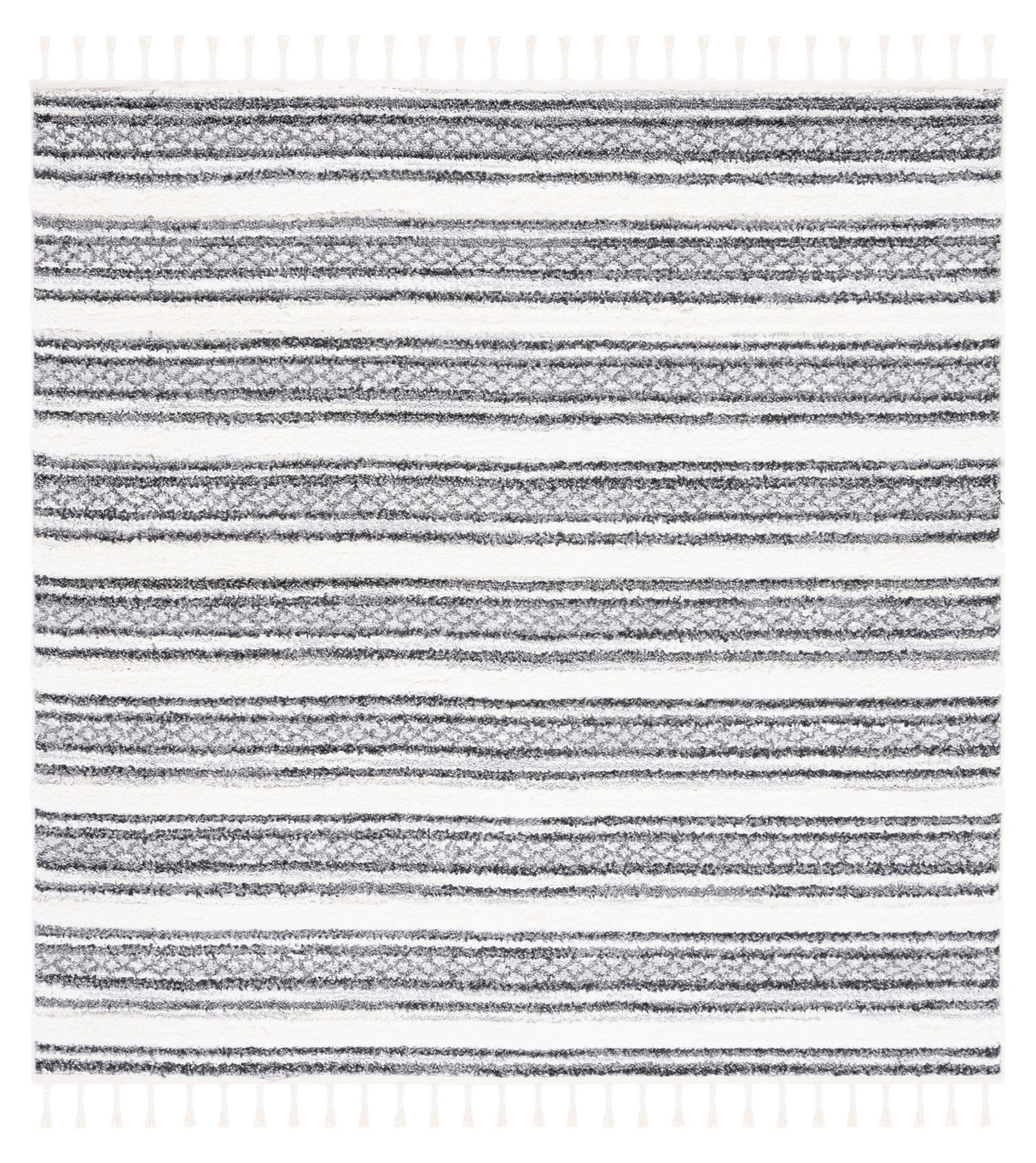Safavieh Moroccan Tassel Shag Mts620F Grey/Ivory Rug.