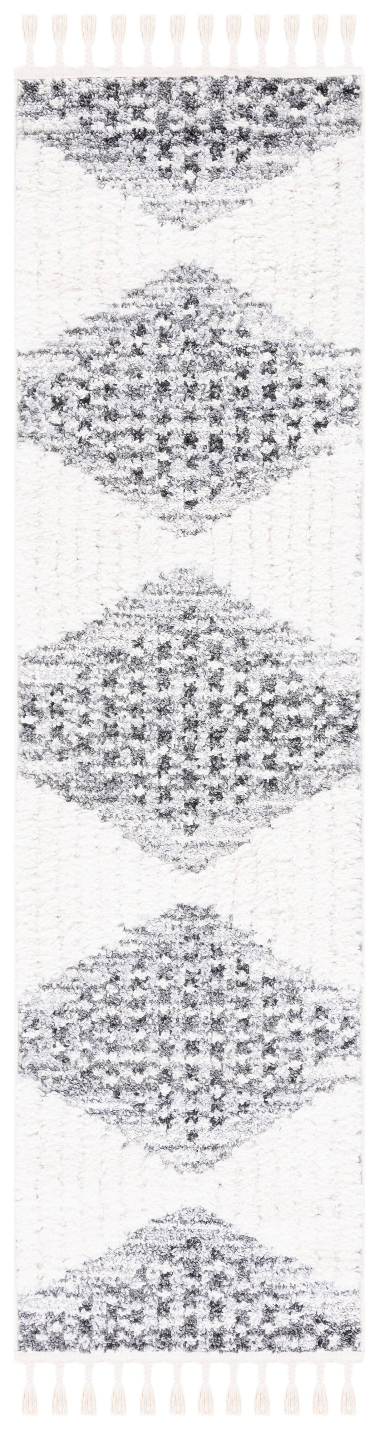 Safavieh Moroccan Tassel Shag Mts624F Grey/Ivory Rug.