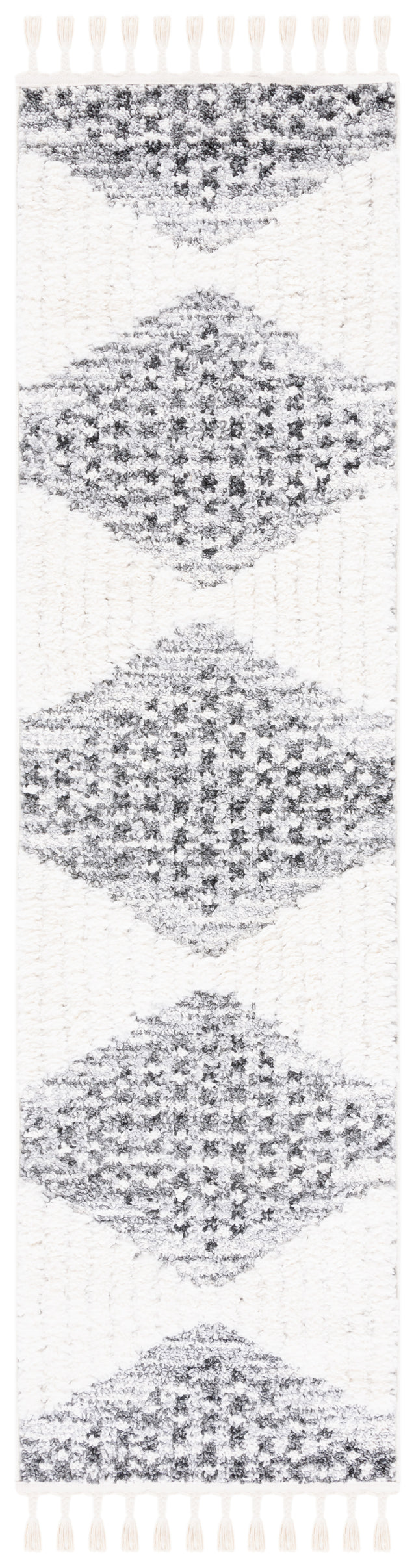 Safavieh Moroccan Tassel Shag Mts624F Grey/Ivory Rug.