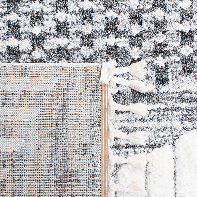 Safavieh Moroccan Tassel Shag Mts624F Grey/Ivory Rug.