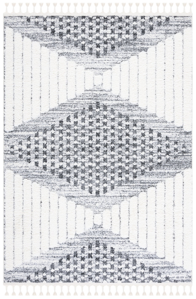 Safavieh Moroccan Tassel Shag Mts624F Grey/Ivory Rug.