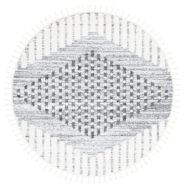 Safavieh Moroccan Tassel Shag Mts624F Grey/Ivory Rug.