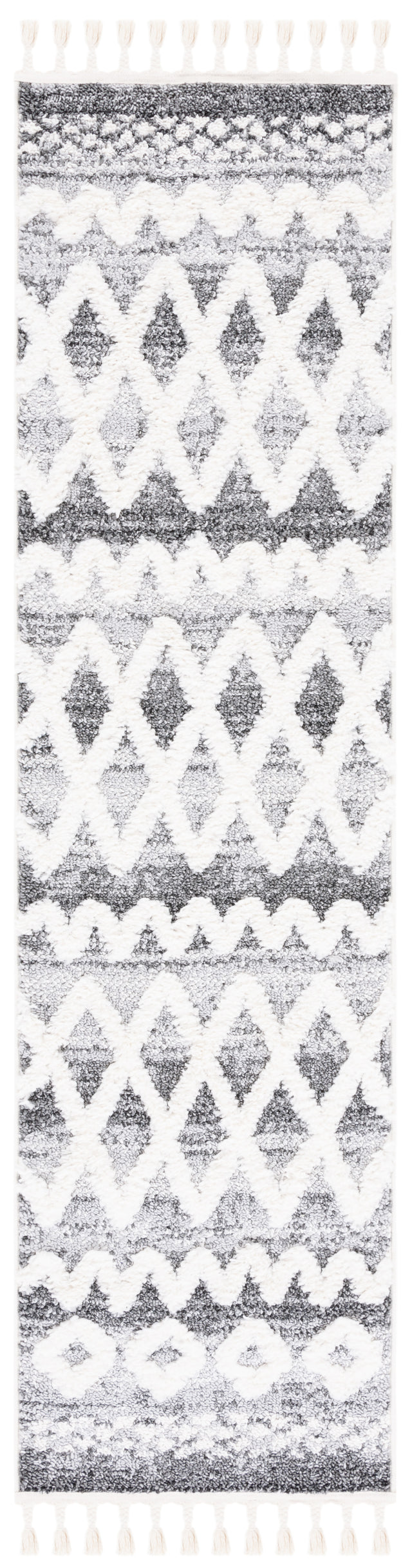 Safavieh Moroccan Tassel Shag Mts626F Grey/Ivory Rug.