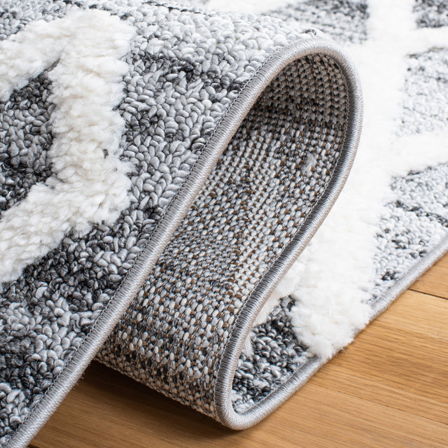 Safavieh Moroccan Tassel Shag Mts626F Grey/Ivory Rug.