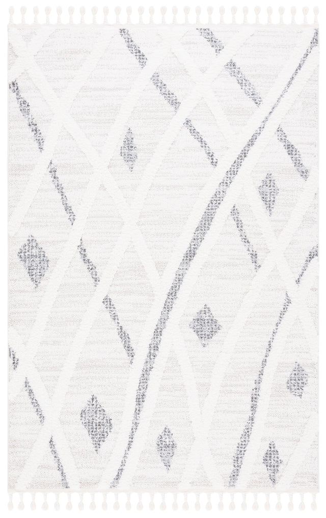 Safavieh Moroccan Tassel Shag Mts638A Beige/Grey Rug.