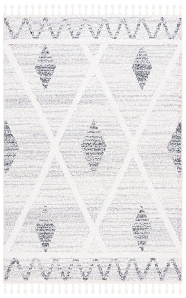 Safavieh Moroccan Tassel Shag Mts642A Beige/Grey Rug.