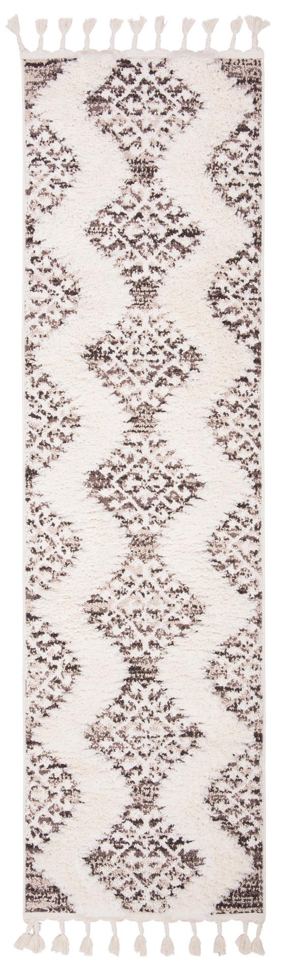 Safavieh Moroccan Tassel Shag Mts652A Ivory/Brown Rug.
