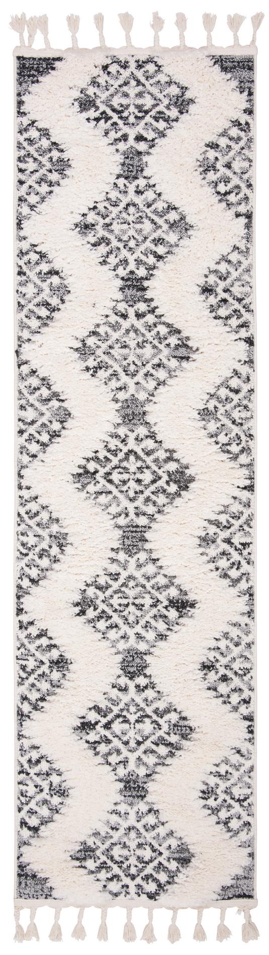 Safavieh Moroccan Tassel Shag Mts652F Ivory/Grey Rug.
