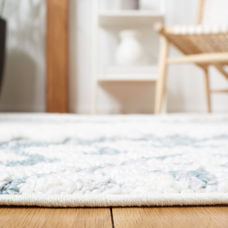 Safavieh Moroccan Tassel Shag Mts652K Teal/Ivory Rugs.