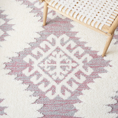 Safavieh Moroccan Tassel Shag Mts652U Pink/Ivory Rugs.