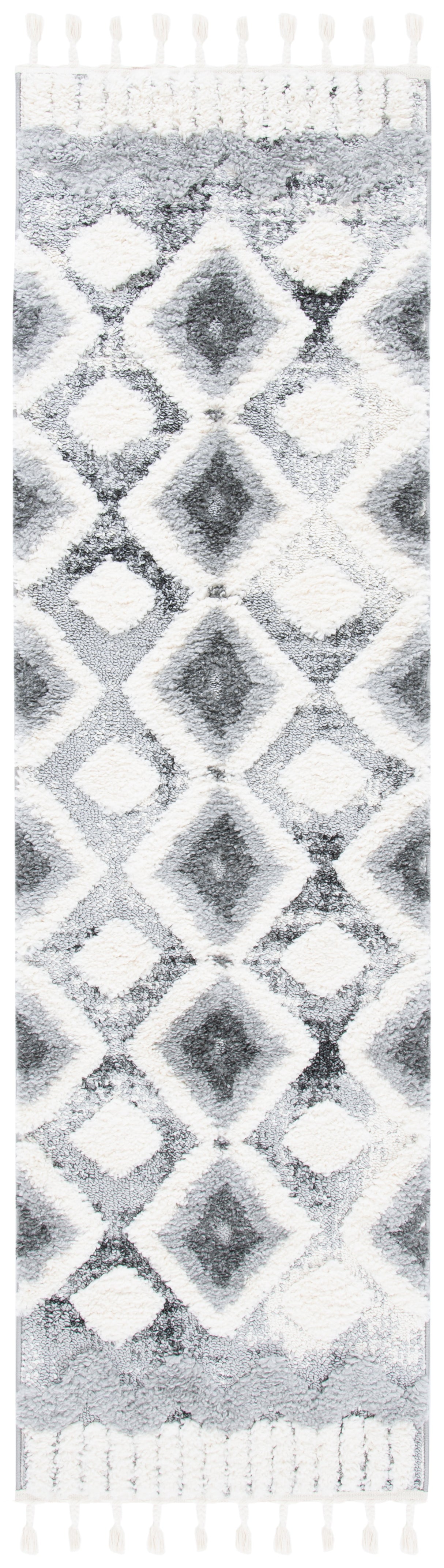 Safavieh Moroccan Tassel Shag Mts656F Grey/Ivory Rugs.