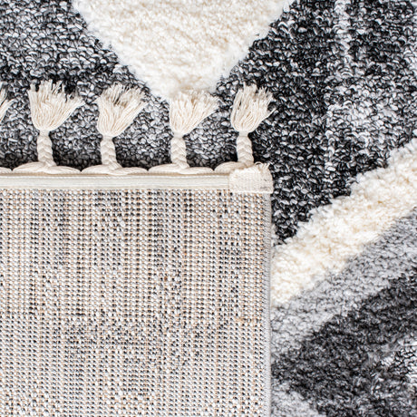 Safavieh Moroccan Tassel Shag Mts656F Grey/Ivory Rugs.