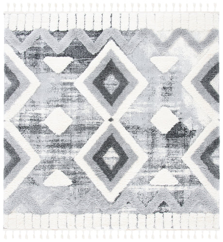 Safavieh Moroccan Tassel Shag Mts656F Grey/Ivory Rugs.
