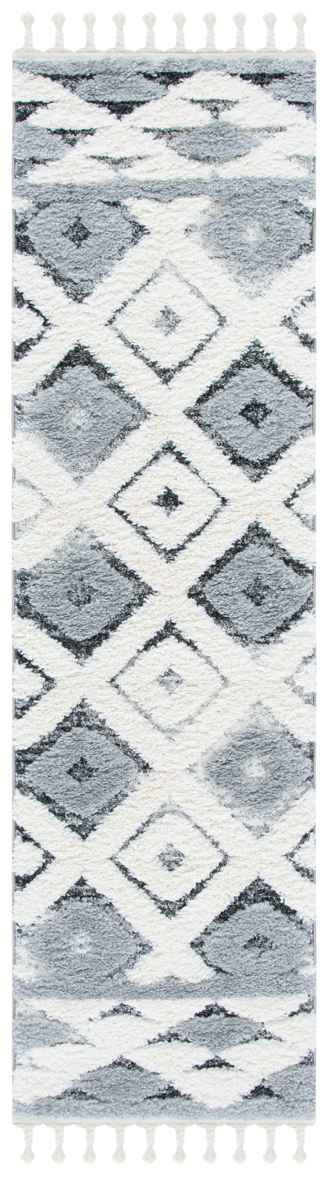 Safavieh Moroccan Tassel Shag Mts661F Grey/Ivory Rugs.