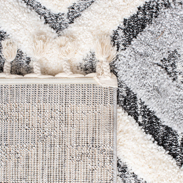Safavieh Moroccan Tassel Shag Mts661F Grey/Ivory Rugs.