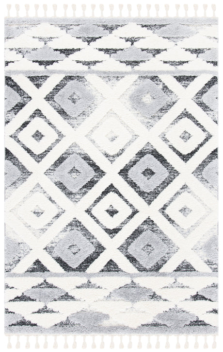 Safavieh Moroccan Tassel Shag Mts661F Grey/Ivory Rugs.
