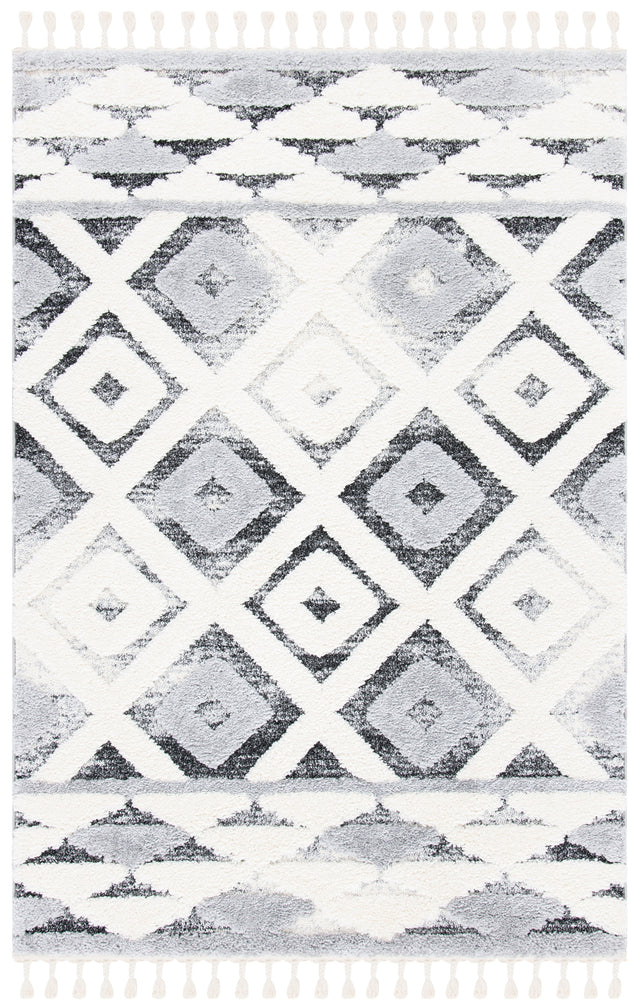 Safavieh Moroccan Tassel Shag Mts661F Grey/Ivory Rugs.