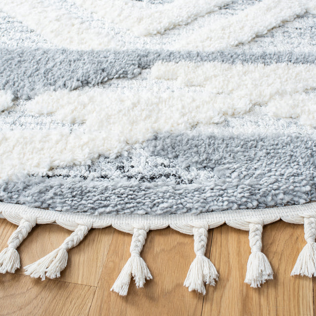 Safavieh Moroccan Tassel Shag Mts661F Grey/Ivory Rugs.
